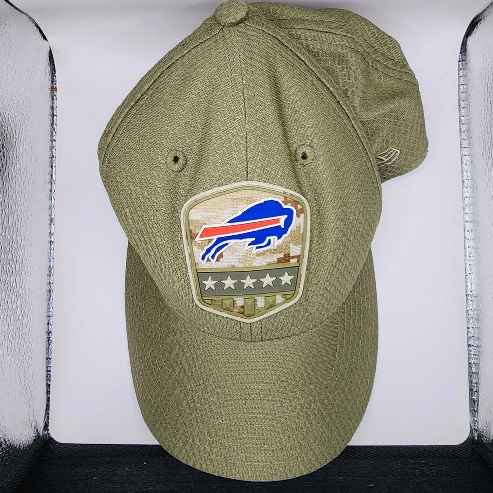 New Era Buffalo Bills NFL Salute to Service Hat Mens‎ Small/Medium Olive Green
